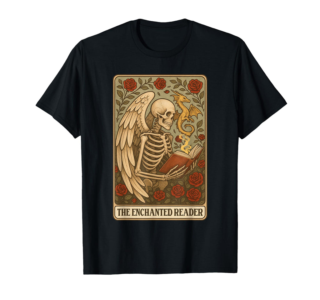 Reading Book Lover Bookish Enchanted Reader T-Shirt - Graphic Print Unisex - T-Shirt, Sweatshirt, Hoodie