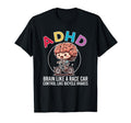 Adhd Brain Like Race Car Control T-Shirt - Custom Art Print for Adults - T-Shirt, Sweatshirt, Hoodie