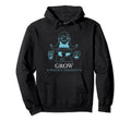 Grow Positive Thoughts Mental Health Hoodie - Novelty Apparel Men Women - T-Shirt, Sweatshirt, Hoodie