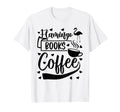Flamingo Books Coffee Flamingo Lover T-Shirt - Aesthetic Graphic Unisex - T-Shirt, Sweatshirt, Hoodie
