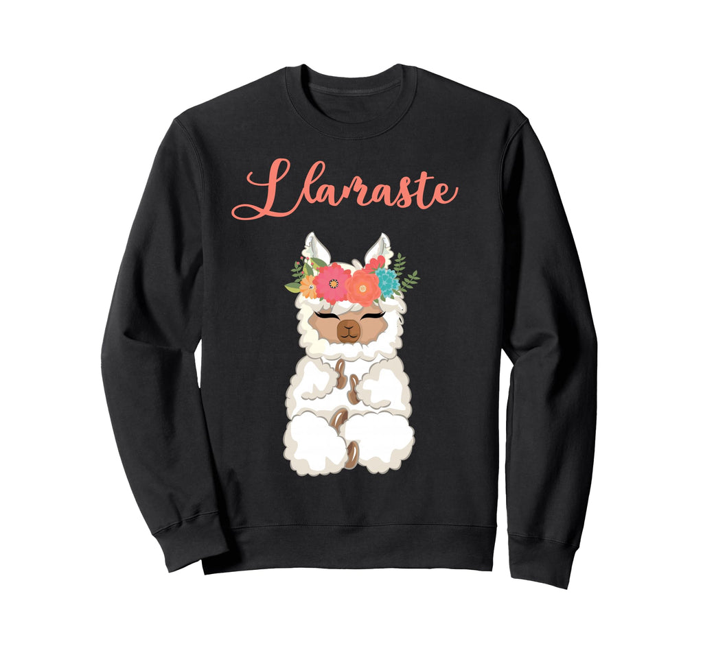 Funny Llamaste Llama Yoga Meditation Sweatshirt - Novelty Apparel Unisex - T-Shirt, Sweatshirt, Hoodie