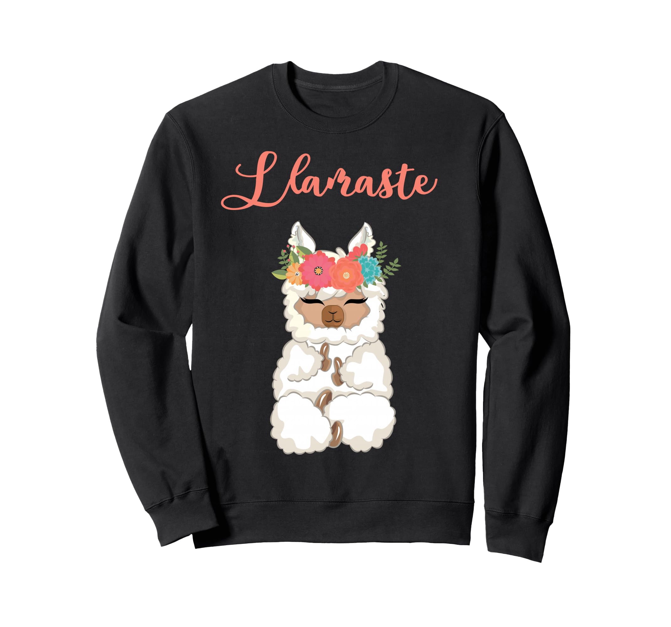 Funny Llamaste Llama Yoga Meditation Sweatshirt - Novelty Apparel Unisex - T-Shirt, Sweatshirt, Hoodie