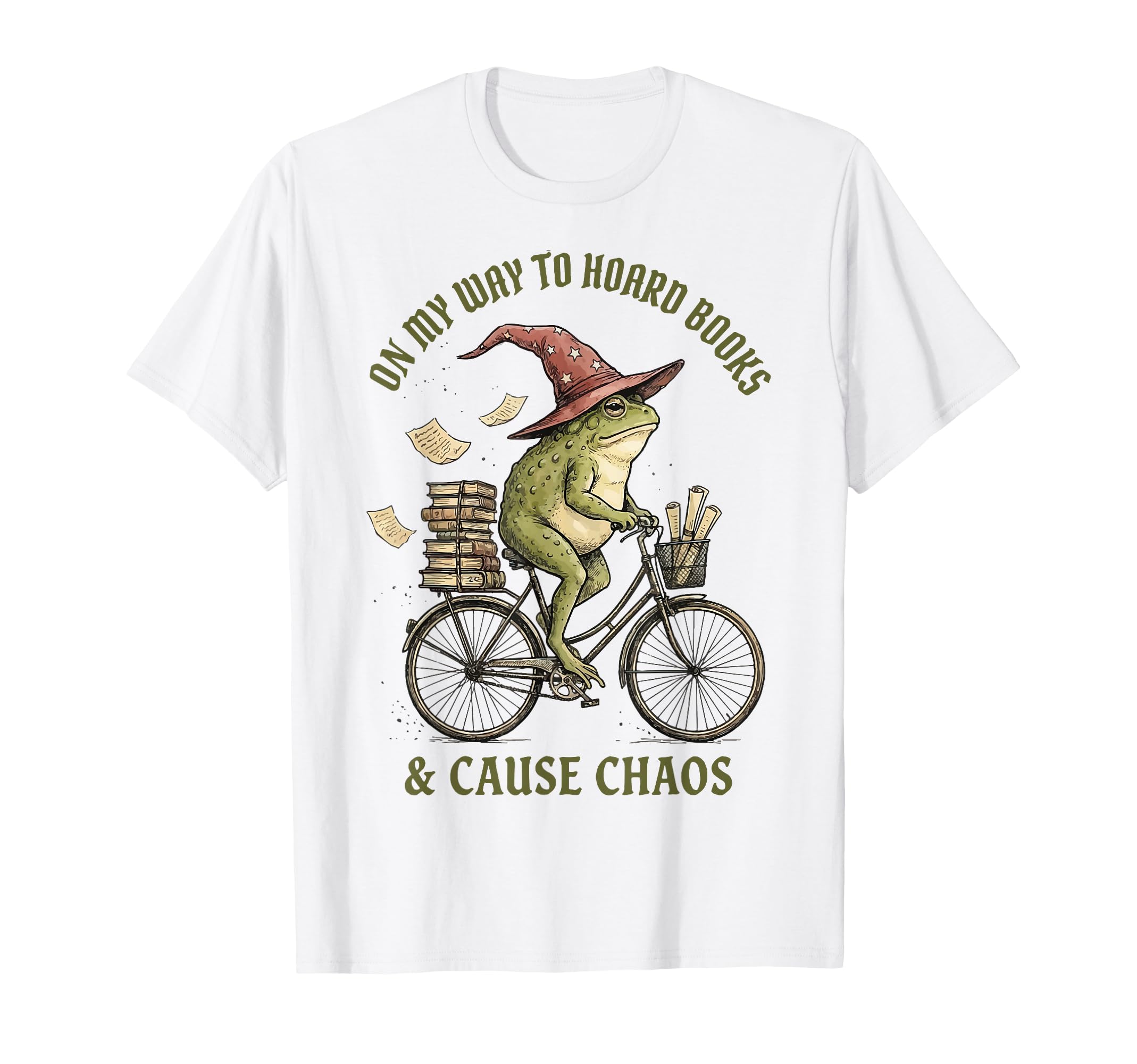 My Way To Hoard Books And Cause Chaos T-Shirt - Streetwear Style Men Women - T-Shirt, Sweatshirt, Hoodie
