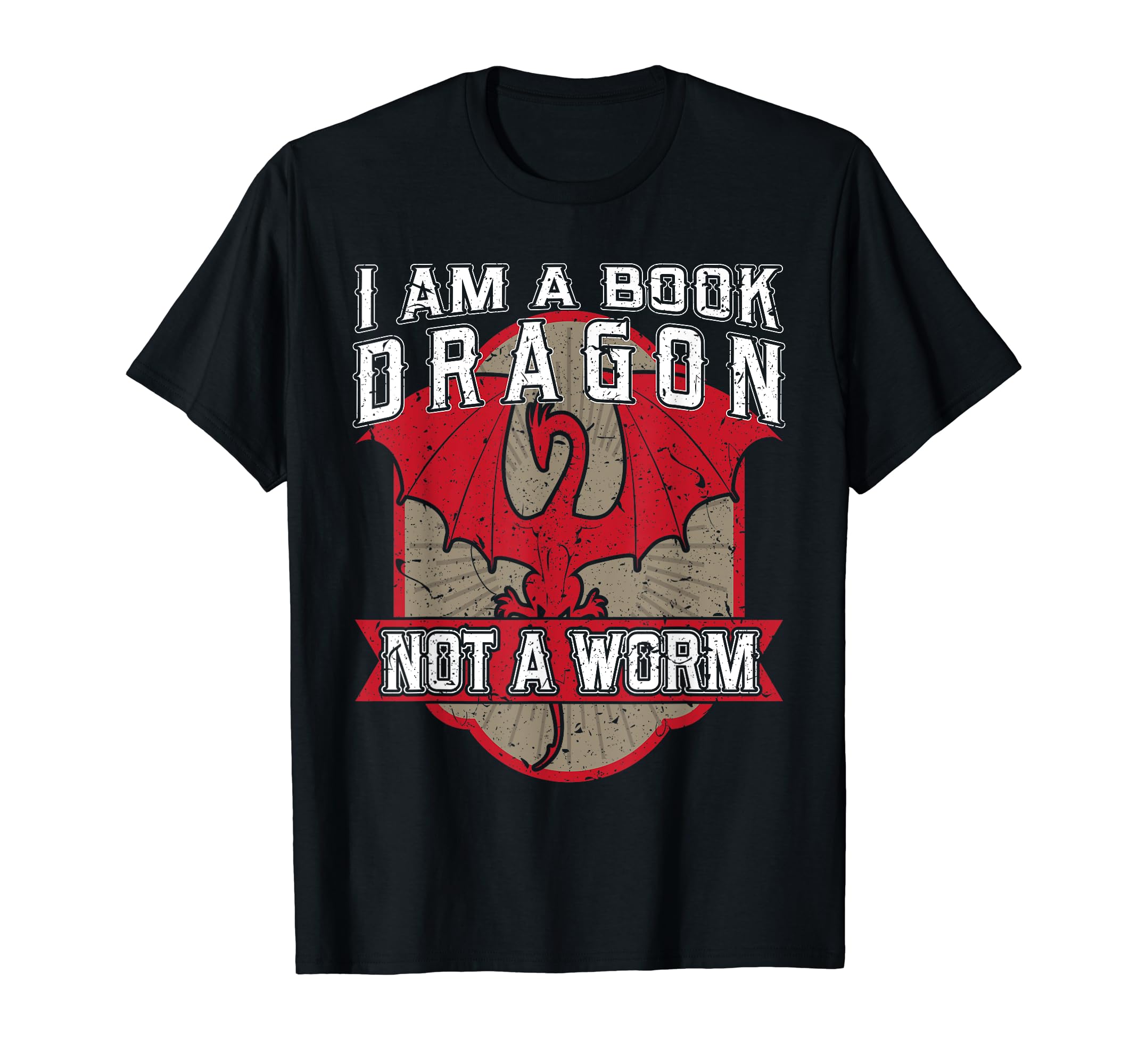 I Am Book Dragon Not Worm T-Shirt - Graphic Print for Adults - T-Shirt, Sweatshirt, Hoodie