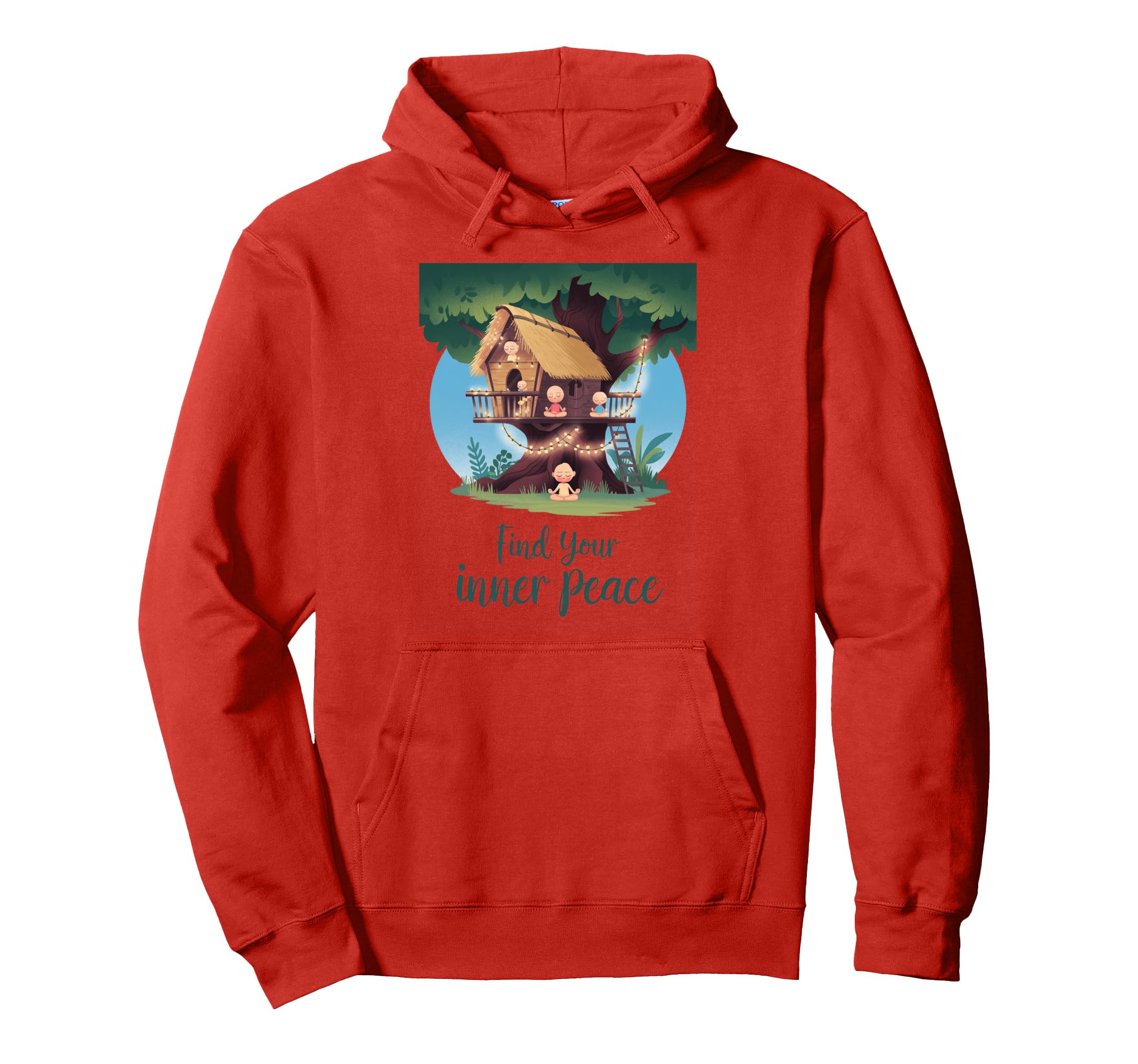 Inner Peace Meditation Mindfulness Yoga Hoodie - Novelty Apparel Unisex - T-Shirt, Sweatshirt, Hoodie