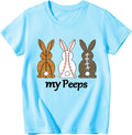 Boys Girls Easter Shirts Bunny Tshirt Short Sleeve Cotton Tee Funny Rabbit Graphic Tshirts 3-12 Years - T-Shirt, Sweatshirt, Hoodie