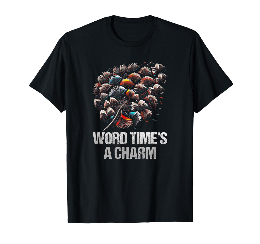 Word Times Charm Funny Bookworm Book T-Shirt - Novelty Apparel Unisex - T-Shirt, Sweatshirt, Hoodie