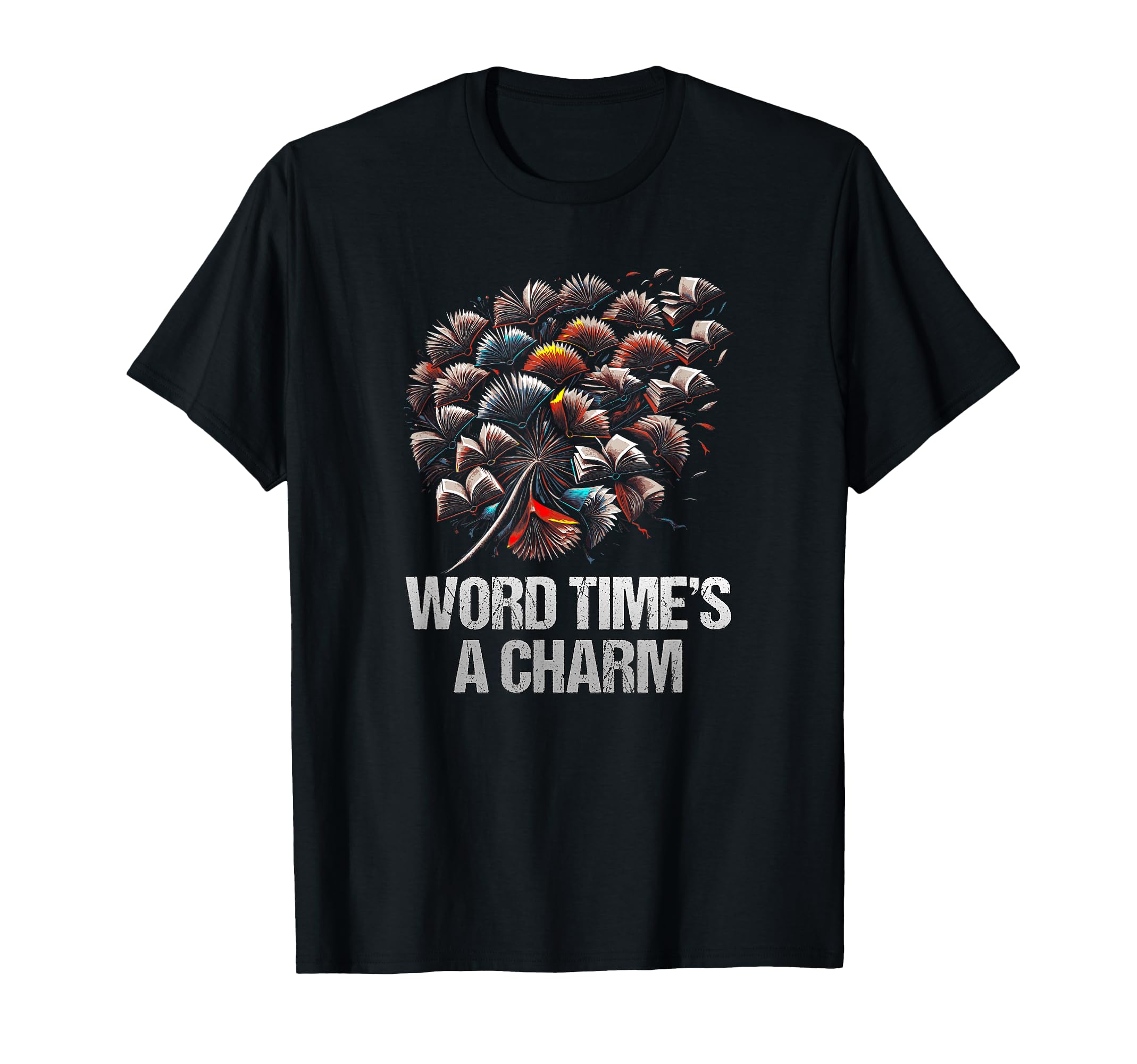 Word Times Charm Funny Bookworm Book T-Shirt - Novelty Apparel Unisex - T-Shirt, Sweatshirt, Hoodie