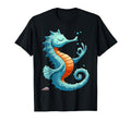 Meditation Seahorse Yoga Pose T-Shirt - Custom Art Print for Adults - T-Shirt, Sweatshirt, Hoodie