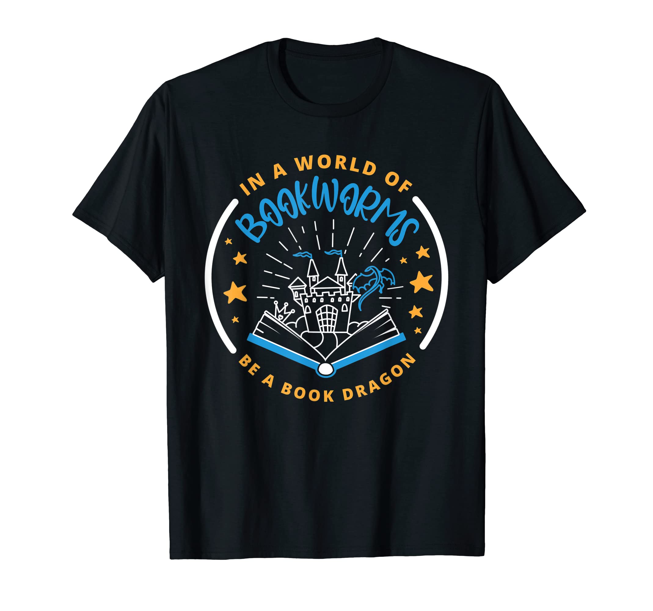 World Bookworms Be Book Dragon Librarian T-Shirt - Minimalist Print Unisex - T-Shirt, Sweatshirt, Hoodie