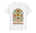 Unpaid Peaceful Protestor Floral T-Shirt - Custom Art Print for Adults - T-Shirt, Sweatshirt, Hoodie