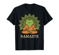 Meditating Frog Buddha Namaste T-Shirt - Minimalist Print Men Women - T-Shirt, Sweatshirt, Hoodie