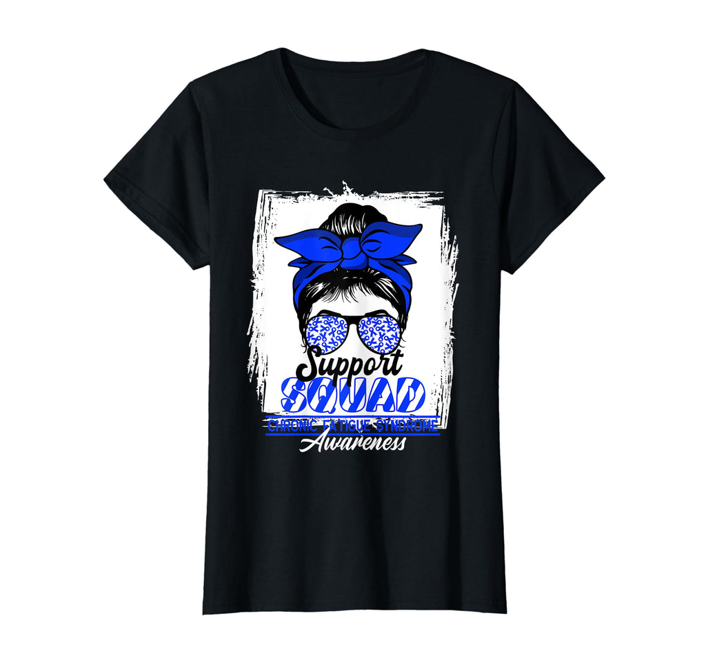 Womens Messy Bun Support Awareness Squad T-Shirt - Streetwear Style Unisex - T-Shirt, Sweatshirt, Hoodie