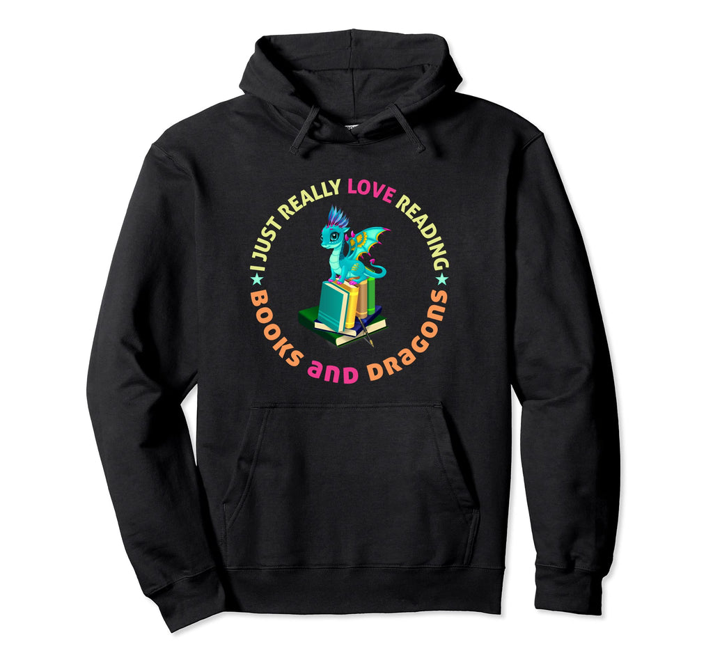 Circle I Just Really Love Reading Books Hoodie - Custom Art Print Unisex - T-Shirt, Sweatshirt, Hoodie
