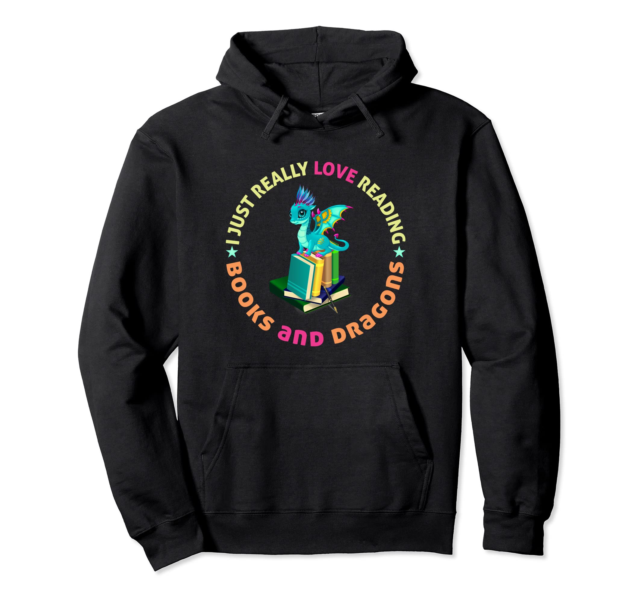 Circle I Just Really Love Reading Books Hoodie - Custom Art Print Unisex - T-Shirt, Sweatshirt, Hoodie