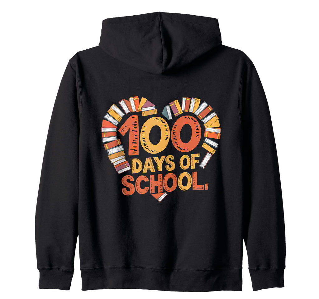 100 Days School Bibliophiles Who Love T-Shirt - Trendy Graphic for Adults - T-Shirt, Sweatshirt, Hoodie