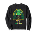 Semi Colon Rainbow Green Semicolon Sweatshirt - Novelty Apparel Men Women - T-Shirt, Sweatshirt, Hoodie
