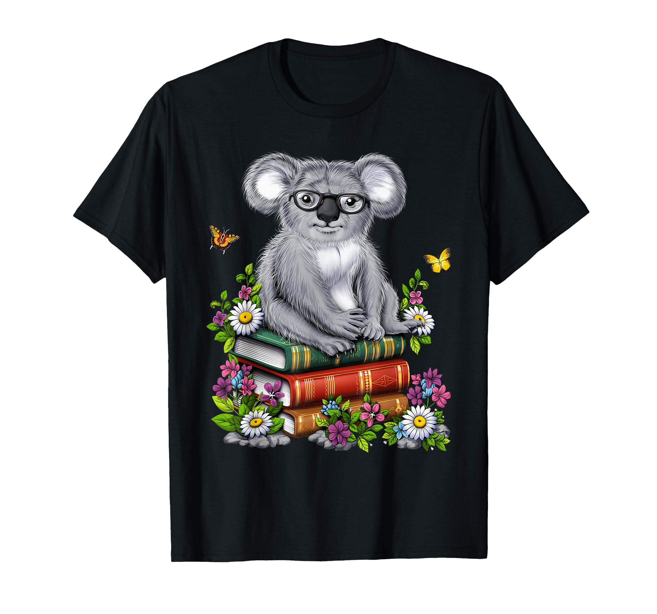 Koala Bear Reading Books Bookworm T-Shirt - Streetwear Style for Adults - T-Shirt, Sweatshirt, Hoodie