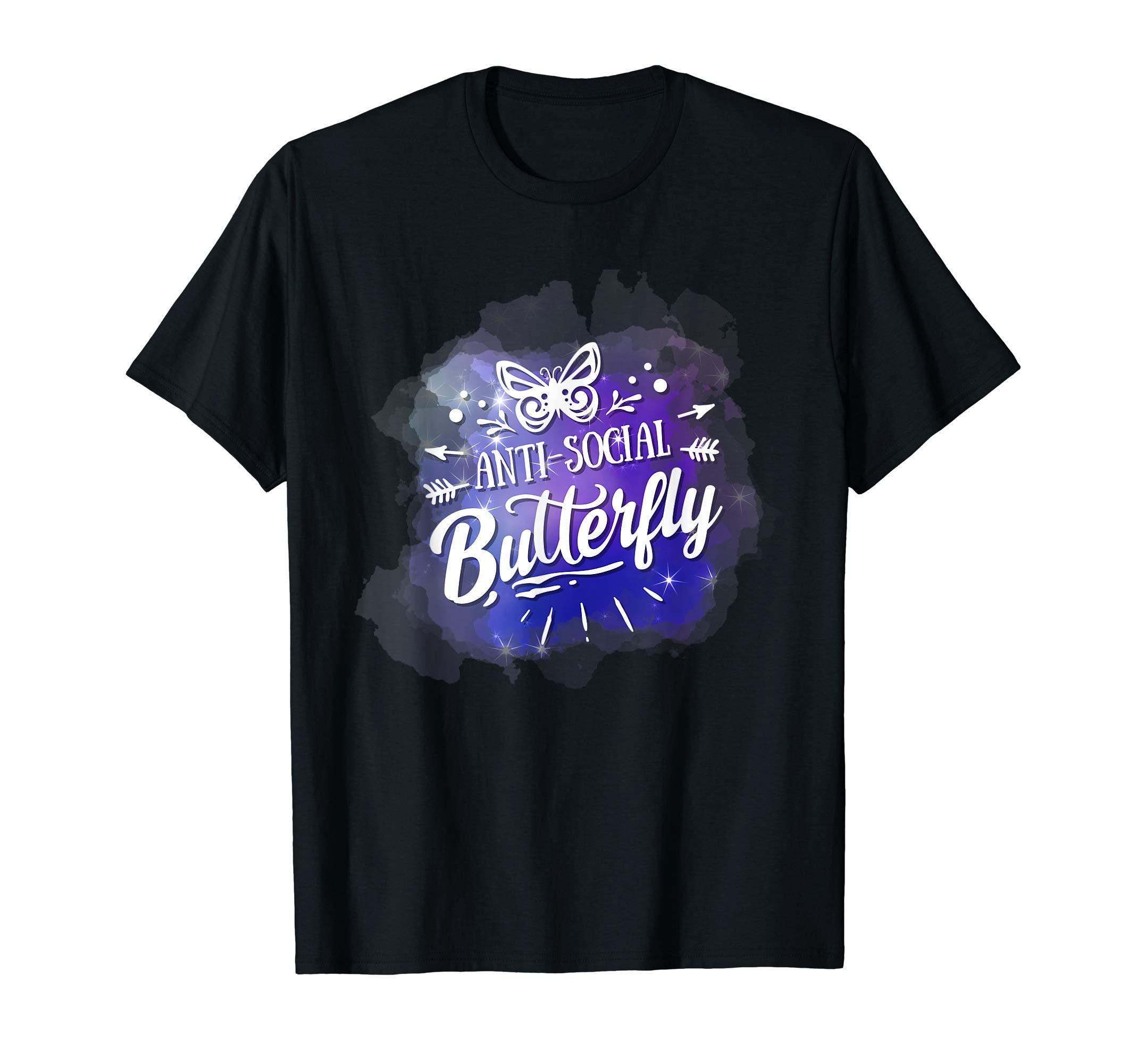Funny Introvert Anti Social Butterfly T-Shirt - Streetwear Style Unisex - T-Shirt, Sweatshirt, Hoodie