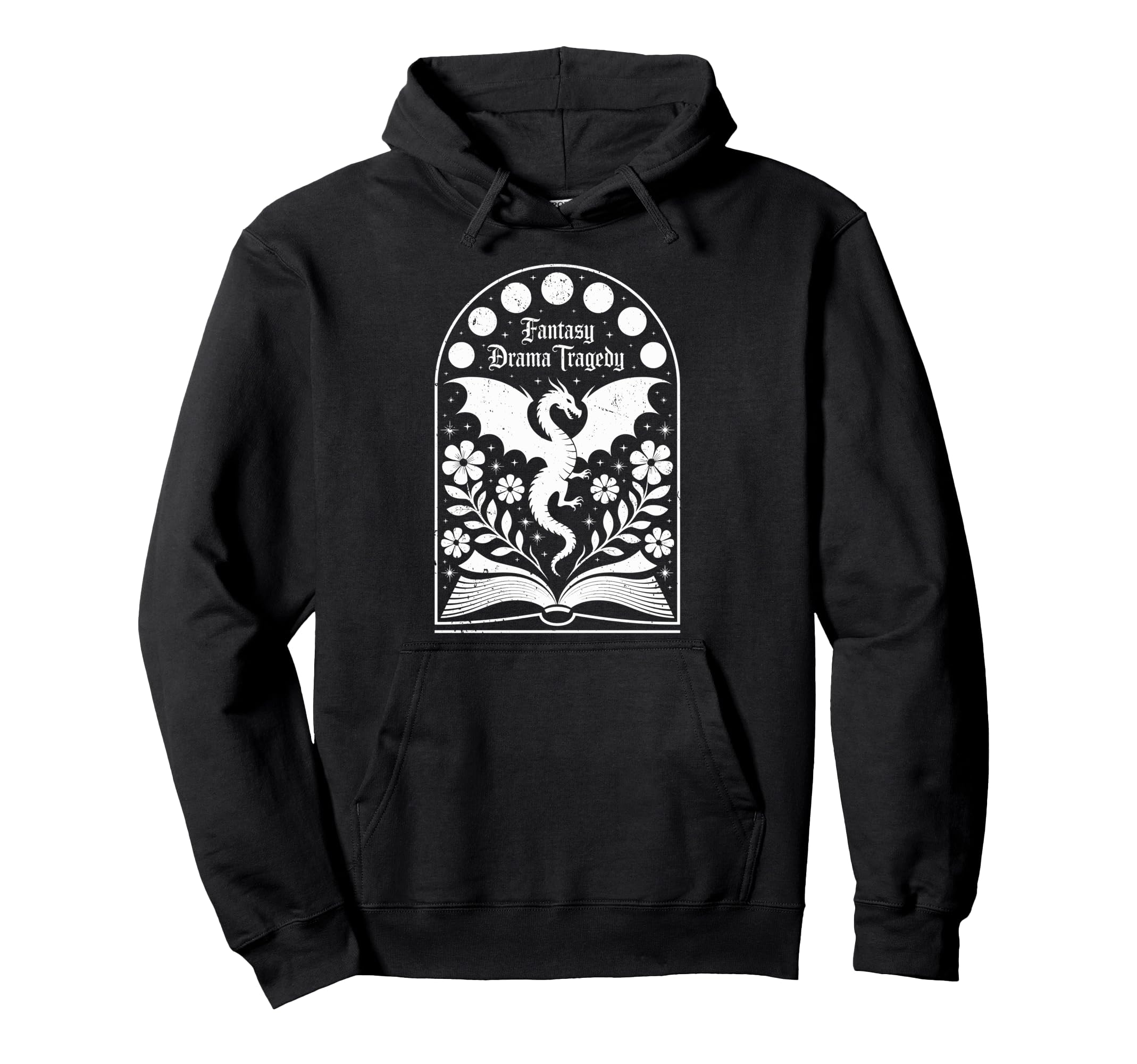 Fantasy Drama Tragedy Dragon Book Magic Hoodie - Novelty Apparel Unisex - T-Shirt, Sweatshirt, Hoodie