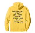 Therapy Dog Team Loving Words Pet Hoodie - Novelty Apparel for Adults - T-Shirt, Sweatshirt, Hoodie