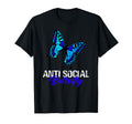 Antisocial Butterfly T-Shirt - Custom Art Print Men Women - T-Shirt, Sweatshirt, Hoodie