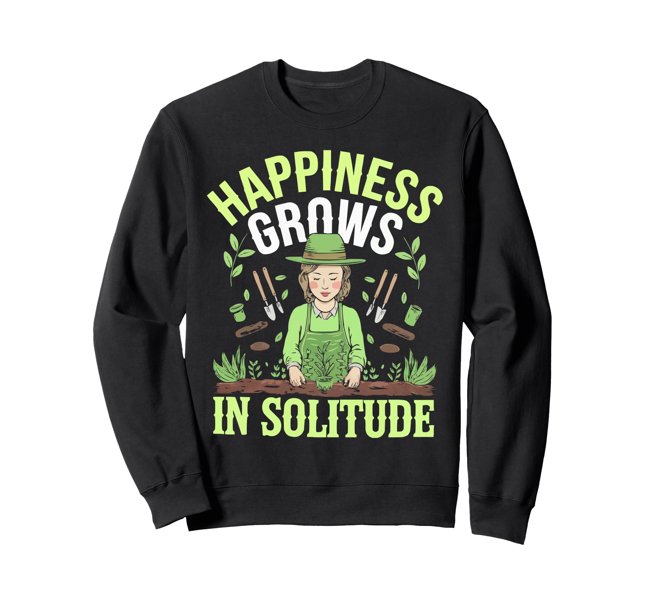 Introvert Gardener Shyness Sweatshirt - Aesthetic Graphic for Adults - T-Shirt, Sweatshirt, Hoodie