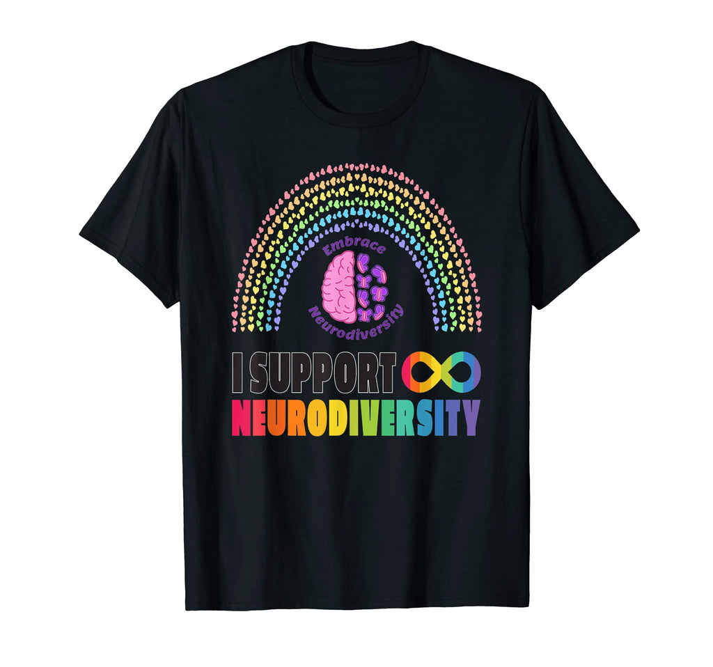 Embrace Neurodiversity Autism Spectrum T-Shirt - Fun Novelty Design Unisex - T-Shirt, Sweatshirt, Hoodie