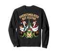 Overstimulated But Festive Funny Sweatshirt - Fun Novelty Design for Adults - T-Shirt, Sweatshirt, Hoodie