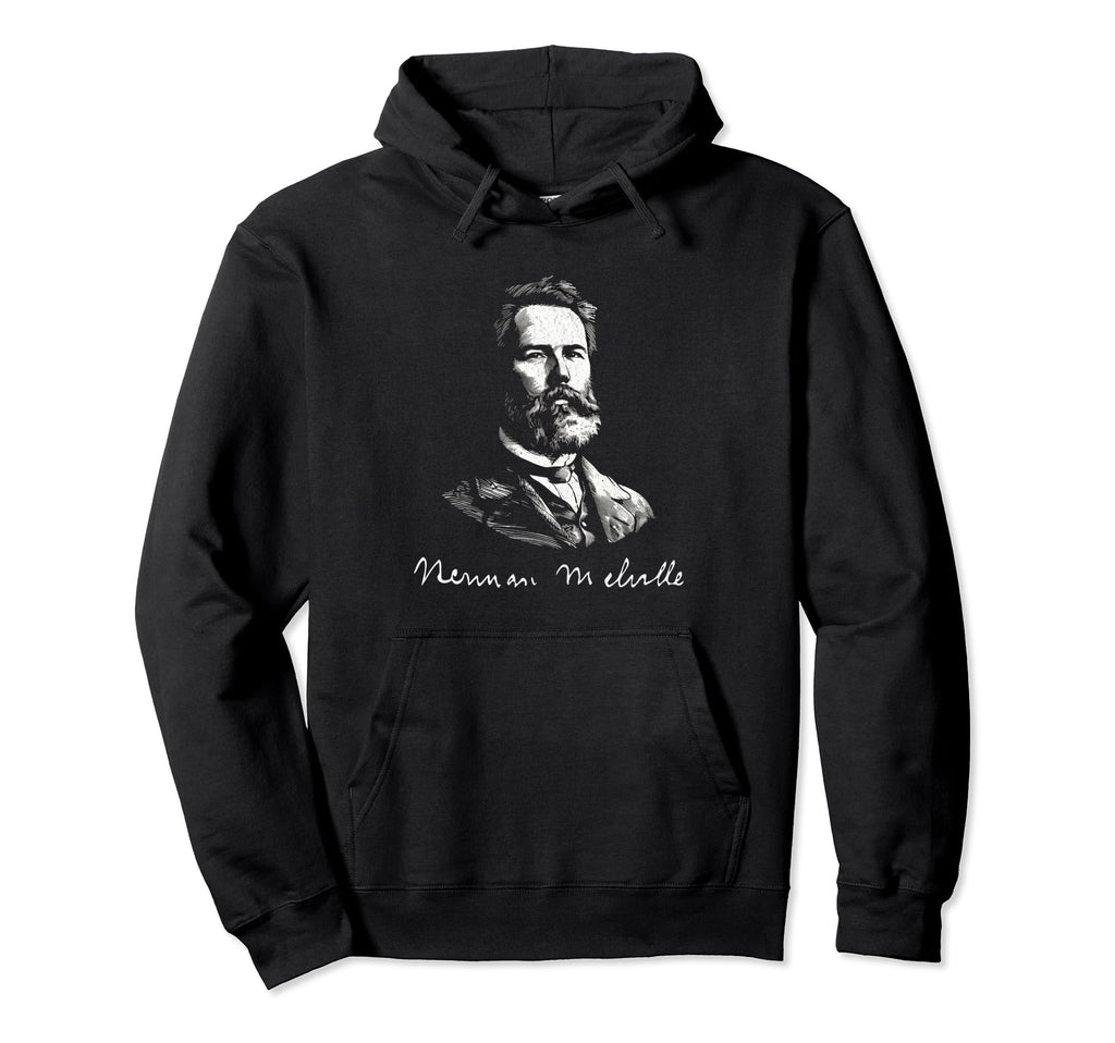 Herman Melville Signature Literature Fans Hoodie - Trendy Graphic Men Women - T-Shirt, Sweatshirt, Hoodie