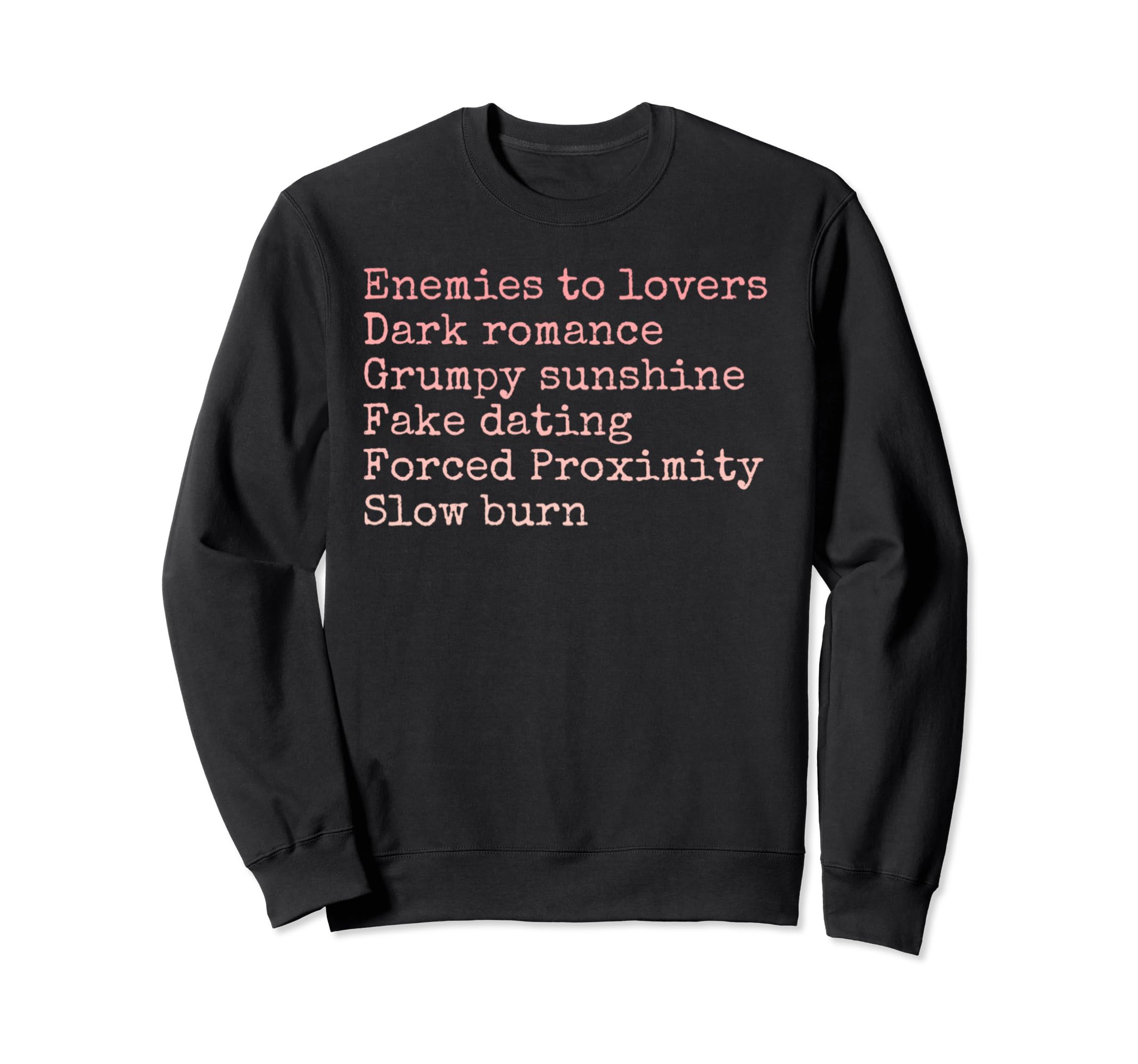 Bibliophile Romance Book Genre Sweatshirt - Minimalist Print for Adults - T-Shirt, Sweatshirt, Hoodie