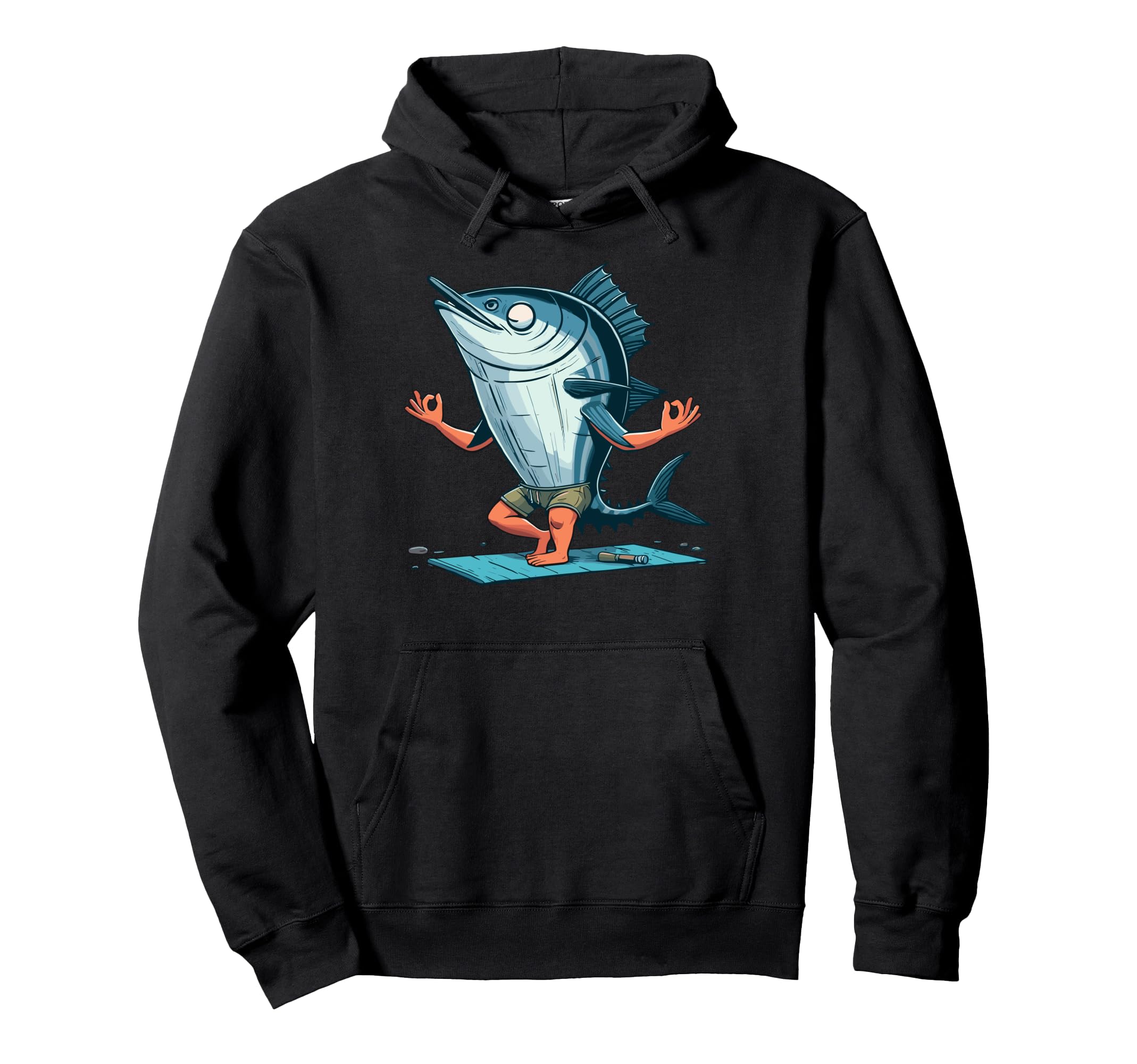 Meditation Tuna Yoga Pose Hoodie - Casual Everyday Wear for Adults - T-Shirt, Sweatshirt, Hoodie