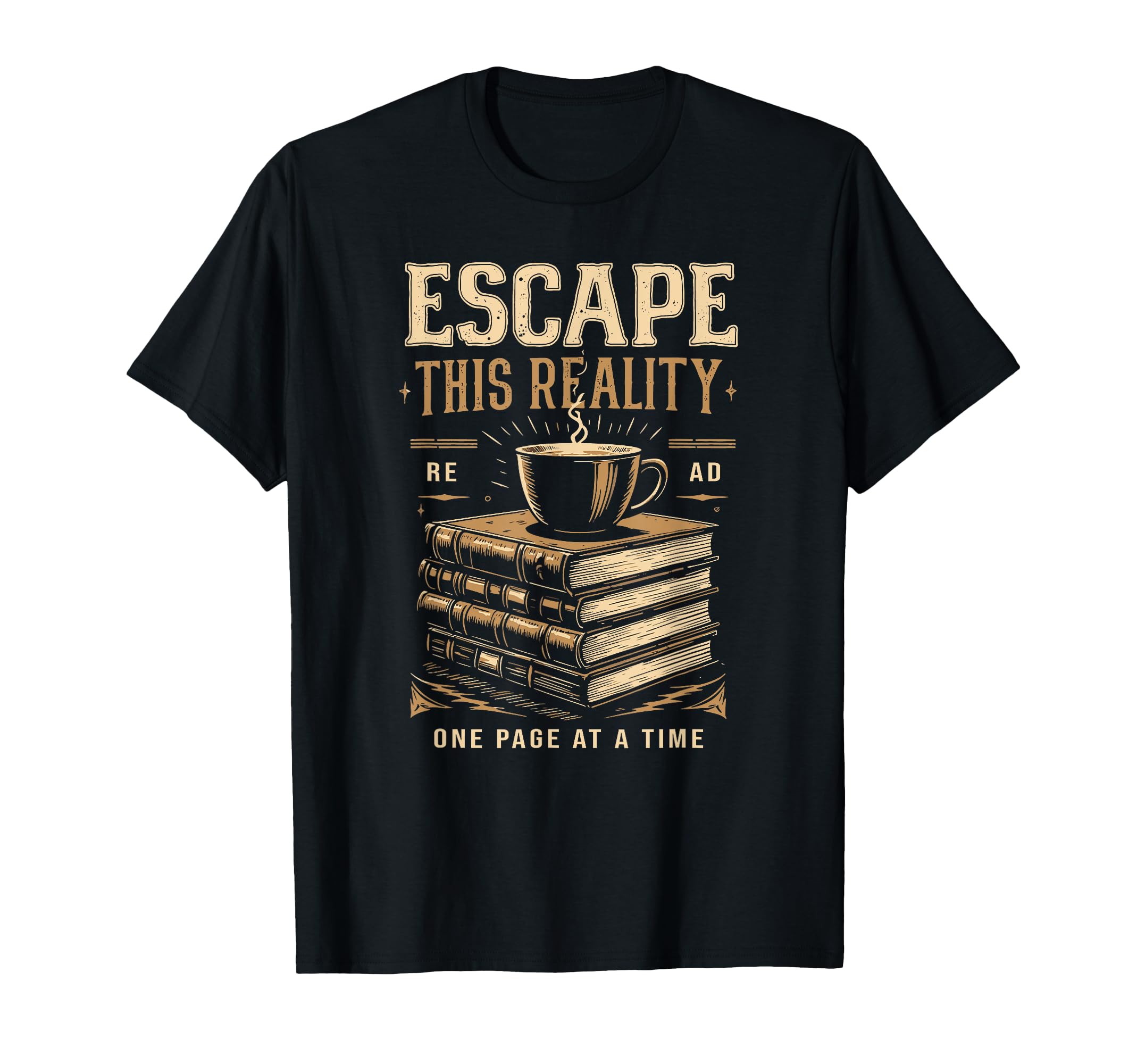 Escape This Reality Bibliophile One T-Shirt - Streetwear Style for Adults - T-Shirt, Sweatshirt, Hoodie