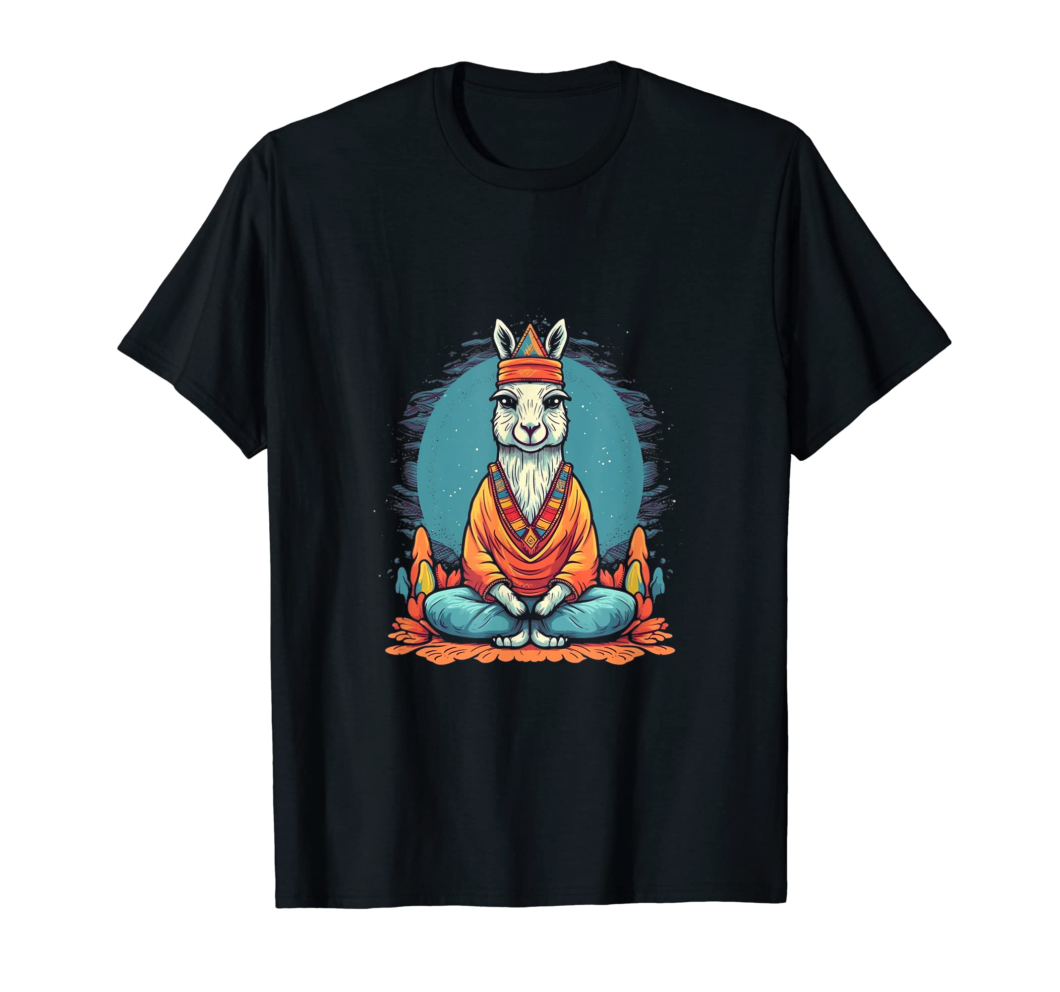 Yoga Llama Meditation Mindfulness Zen T-Shirt - Custom Art Print Men Women - T-Shirt, Sweatshirt, Hoodie
