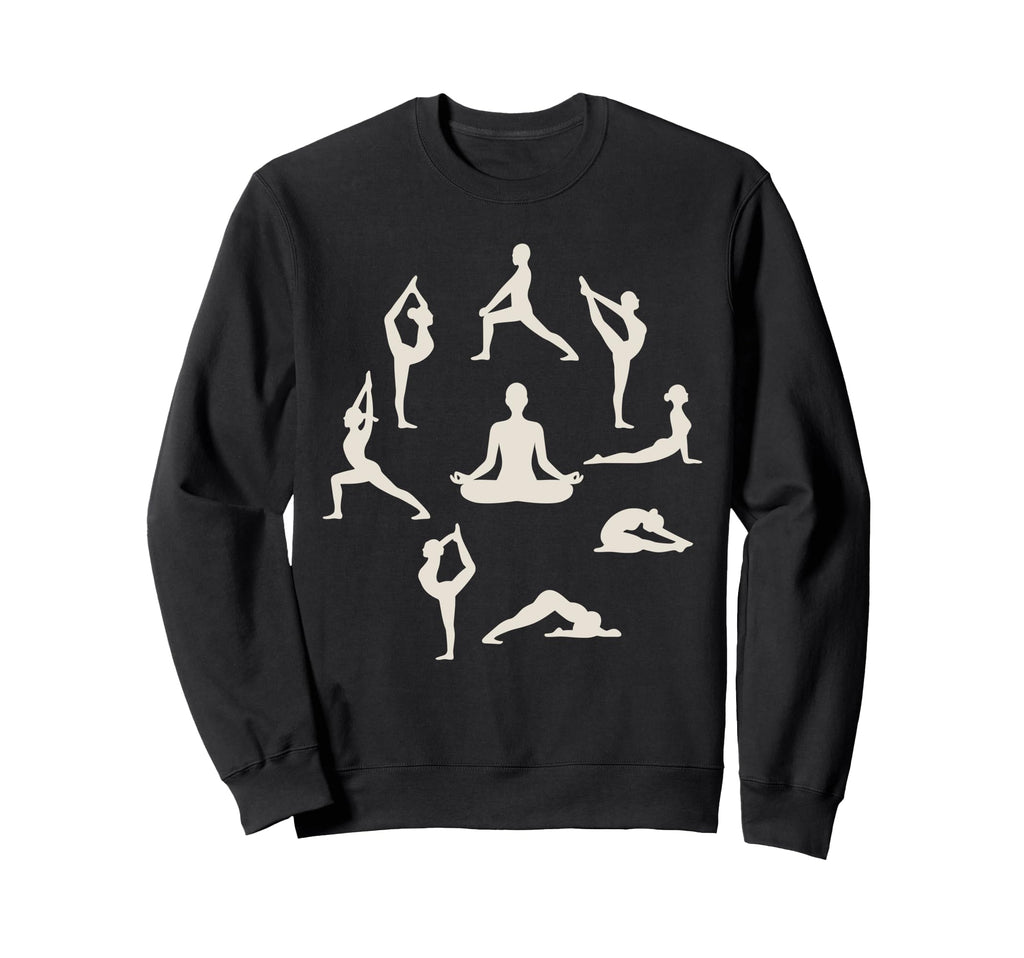 Serene Yoga Poses Meditation Sweatshirt - Trendy Graphic Unisex - T-Shirt, Sweatshirt, Hoodie