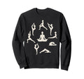Serene Yoga Poses Meditation Sweatshirt - Trendy Graphic Unisex - T-Shirt, Sweatshirt, Hoodie
