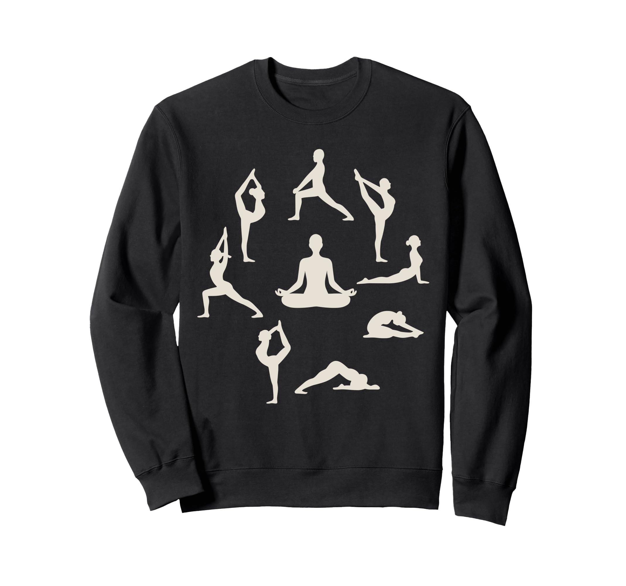 Serene Yoga Poses Meditation Sweatshirt - Trendy Graphic Unisex - T-Shirt, Sweatshirt, Hoodie