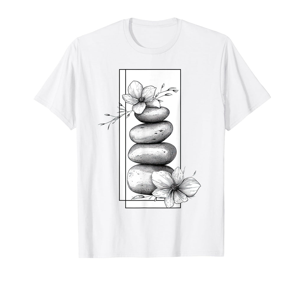 Hand Drawn Balance Stone Mindfulness T-Shirt - Streetwear Style for Adults - T-Shirt, Sweatshirt, Hoodie