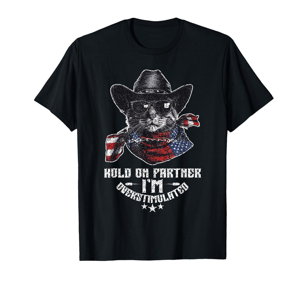 Hold Partner Overstimulated Western T-Shirt - Streetwear Style Men Women - T-Shirt, Sweatshirt, Hoodie
