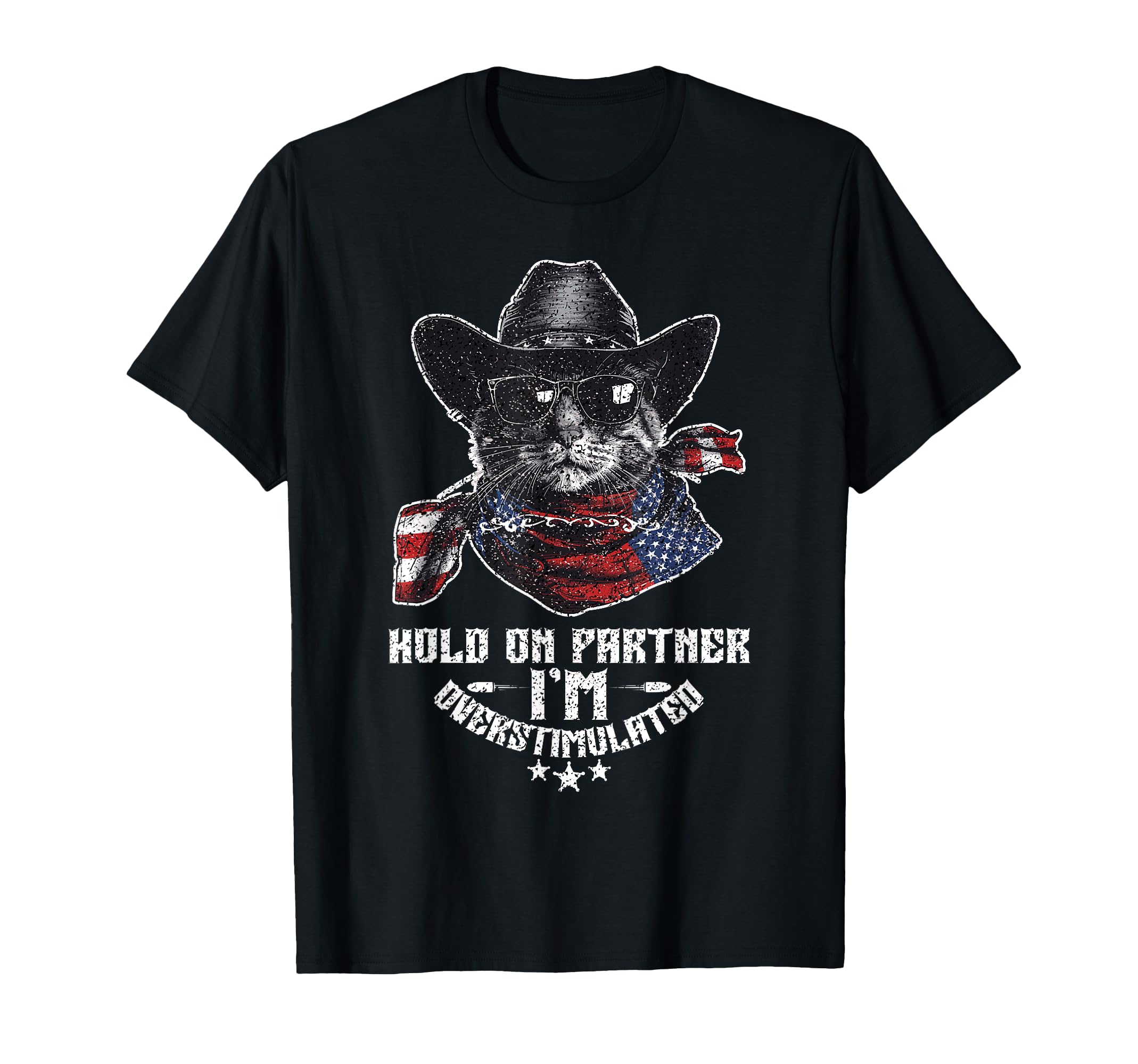 Hold Partner Overstimulated Western T-Shirt - Streetwear Style Men Women - T-Shirt, Sweatshirt, Hoodie