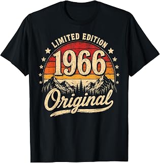 60th Birthday Men Women 60 Years 1966 Decorative Gift Funny T-Shirt Unisex T-shirt, Sweatshirt, Hoodie, Long Sleeve Tee - T-Shirt, Sweatshirt, Hoodie