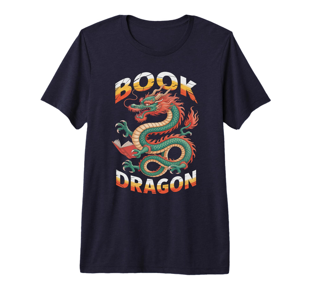 America Bookworm Be Book Dragon T-Shirt - Minimalist Print Men Women - T-Shirt, Sweatshirt, Hoodie
