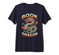 America Bookworm Be Book Dragon T-Shirt - Minimalist Print Men Women - T-Shirt, Sweatshirt, Hoodie