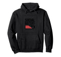 Funny Introvert Social Battery 0 Hoodie - Minimalist Print Men Women - T-Shirt, Sweatshirt, Hoodie