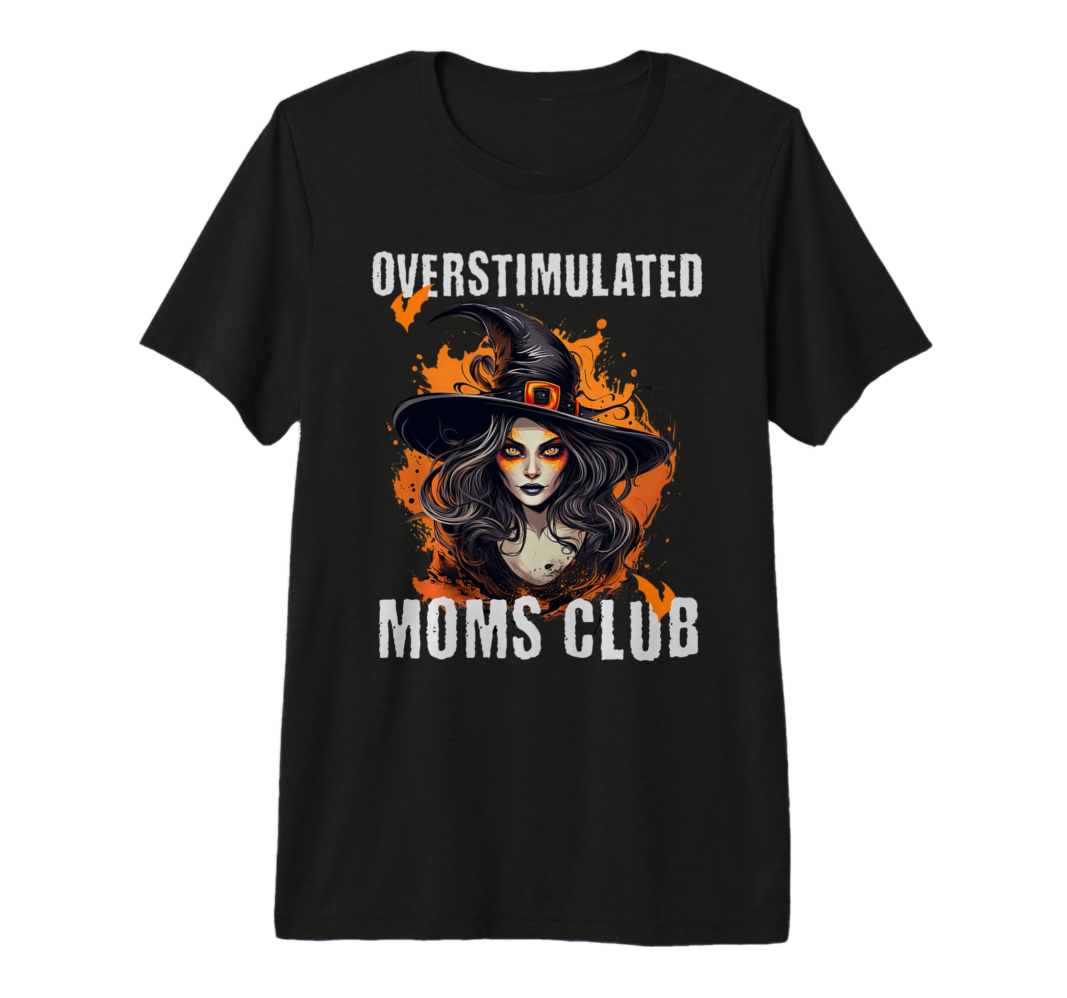 Overstimulated Moms Club Witch Tri T-Shirt - Unique Graphic for Adults - T-Shirt, Sweatshirt, Hoodie