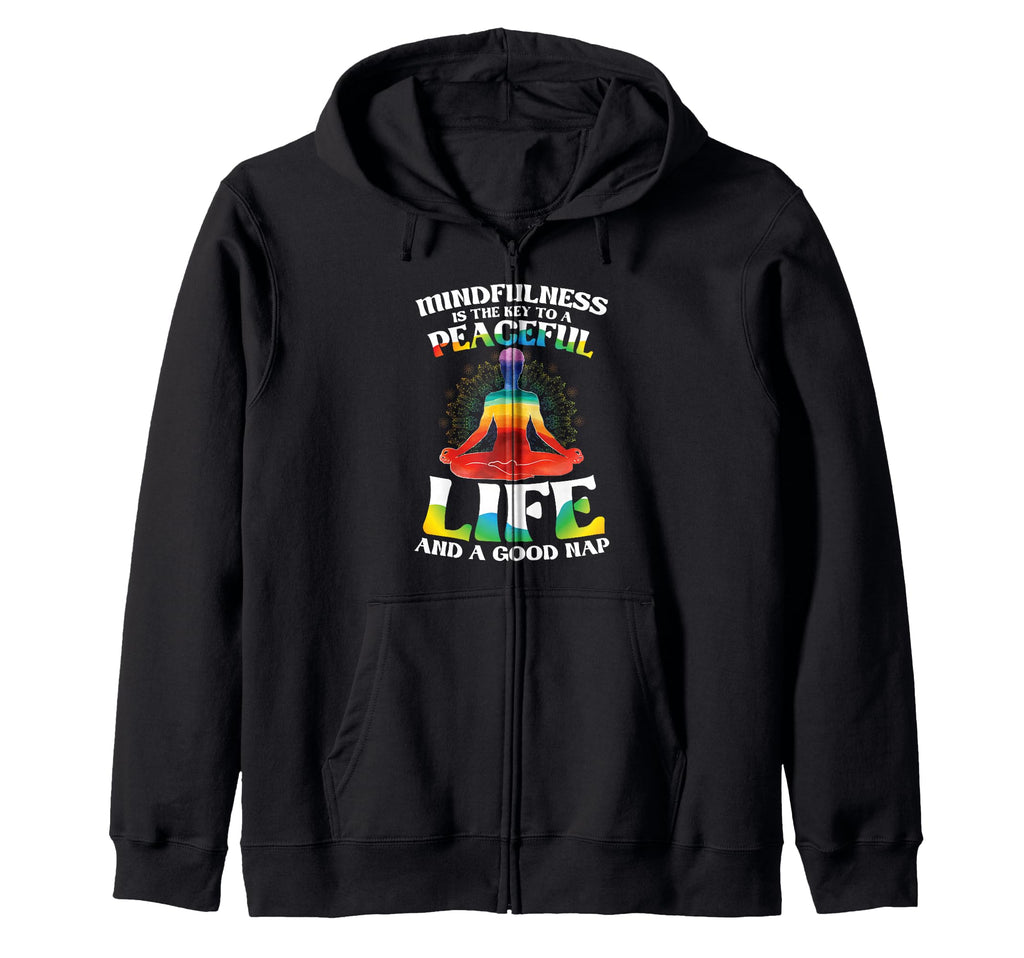 Mindfulness Meditation Yoga Zen Hoodie - Fun Novelty Design for Adults - T-Shirt, Sweatshirt, Hoodie