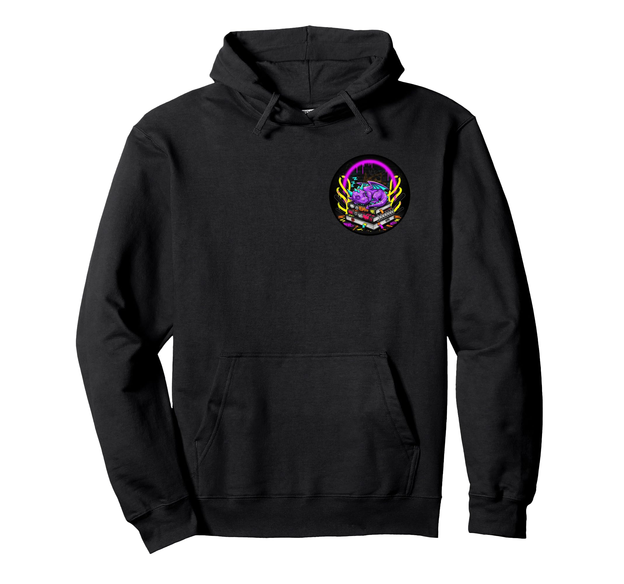 Sleeping Dragon Books Read Fantasy Hoodie - Novelty Apparel for Adults - T-Shirt, Sweatshirt, Hoodie