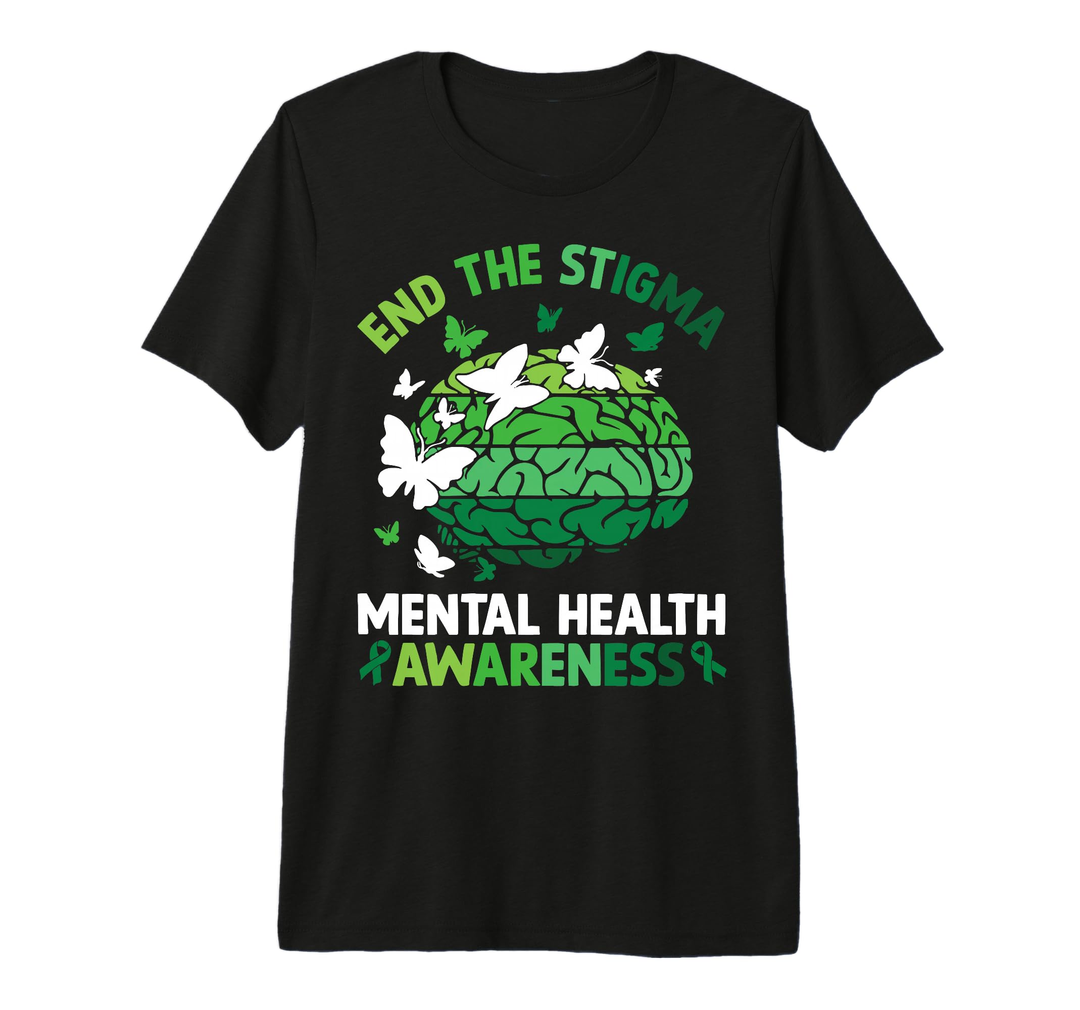 End Stigma Mental Health Matters Mental T-Shirt - Minimalist Print Unisex - T-Shirt, Sweatshirt, Hoodie
