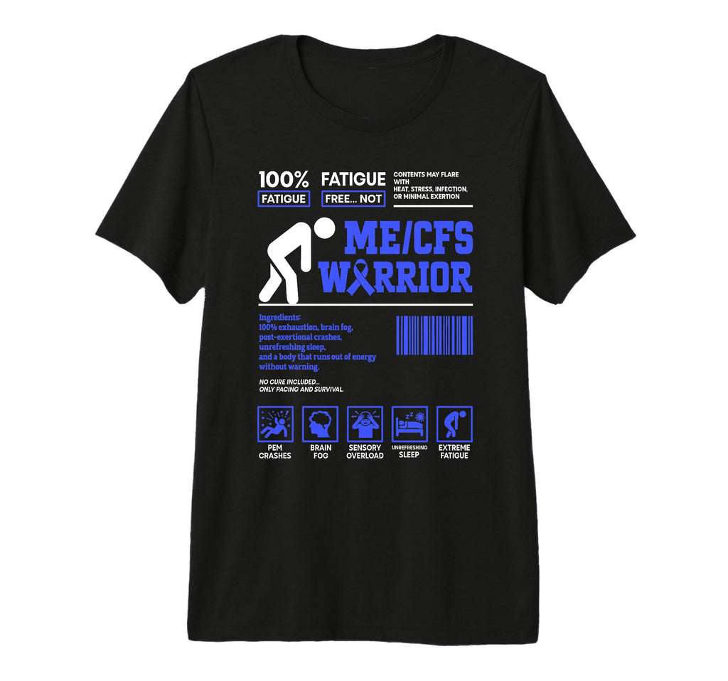 Myalgic Encephalomyelitis Warrior Tri T-Shirt - Trendy Graphic Men Women - T-Shirt, Sweatshirt, Hoodie