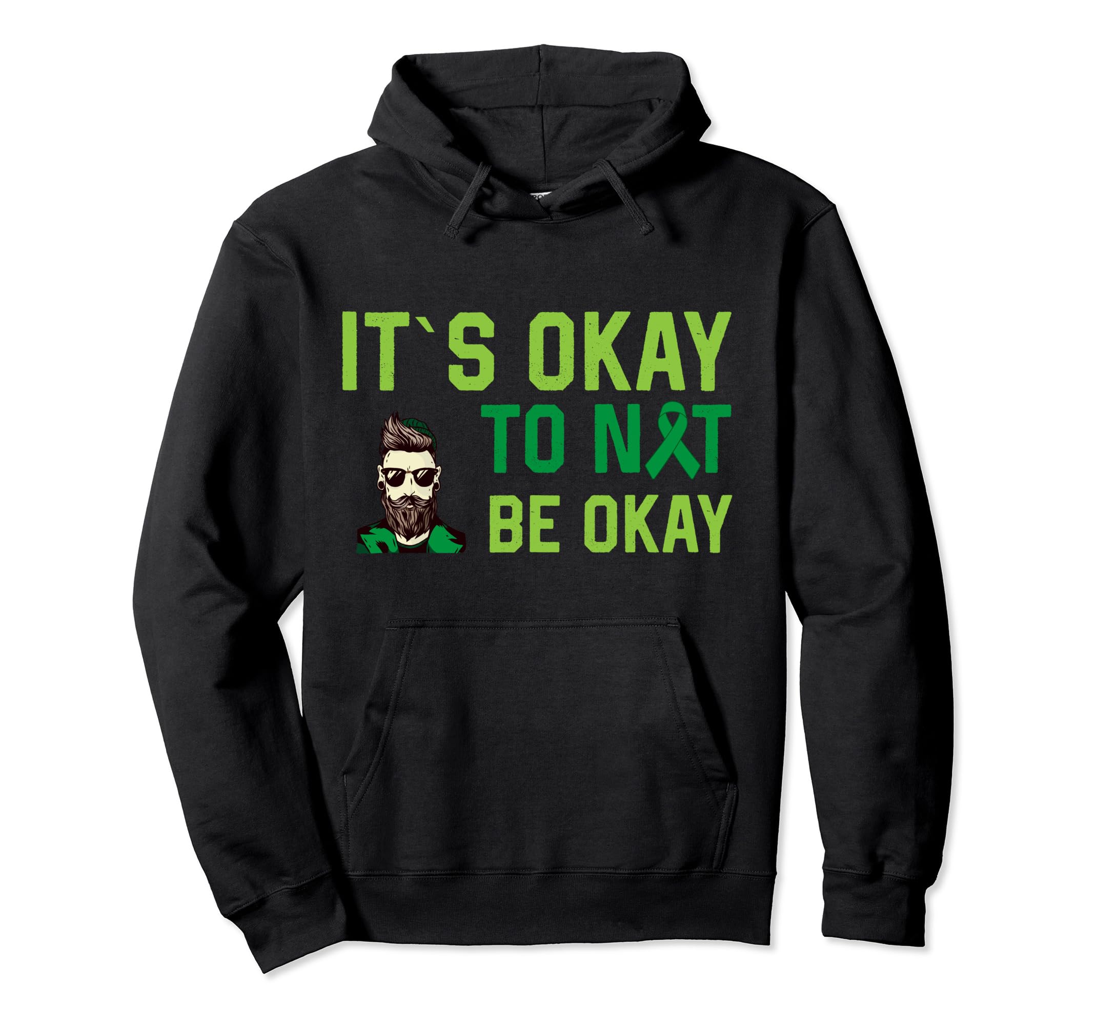 It S Okay To Not Be Okay Mental Hoodie - Trendy Graphic for Adults - T-Shirt, Sweatshirt, Hoodie